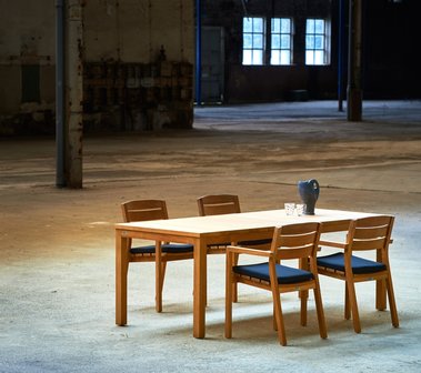 Traditional Teak FLORIS table 91 x 91 cm 