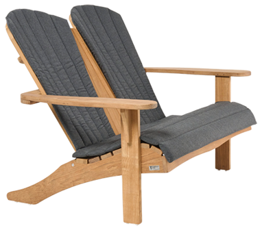 Traditional Teak SIENNA beachchair / fauteuil de plage - 2 si&egrave;ges (teck mosaic)