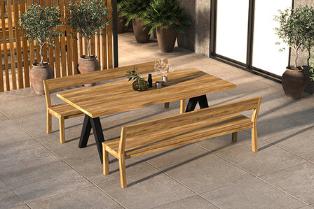 Traditional Teak NEO Table de jardin 300 x 100 cm