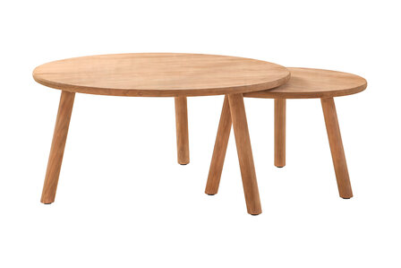 Traditional Teak MARCELLA Table d&#039;appoint  &Oslash; 90cm