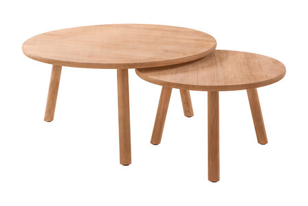 Traditional Teak MARCELLA Table d&#039;appoint  &Oslash; 90cm