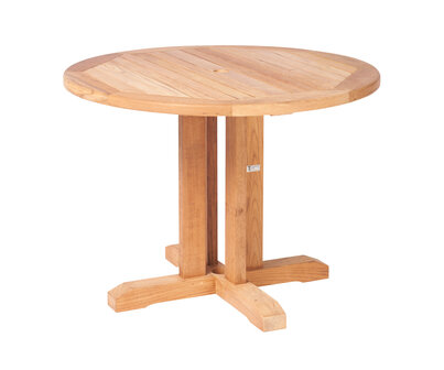 Traditional Teak WILLIAM table de jardin &Oslash; 100 cm