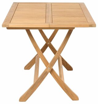 Traditional Teak SOFIA table pliante 80 x 80 cm