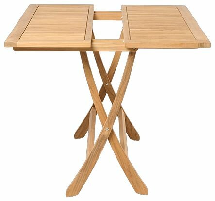 Traditional Teak SOFIA table pliante 80 x 80 cm