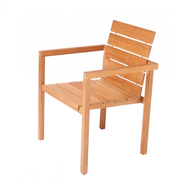 Traditional Teak MAXIMA stacking chair / chaise empilable 