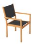 Traditional Teak KATE stacking chair / Chaise empilable (noir)