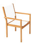 Traditional Teak KATE stacking chair / Chaise empilable (blanc)